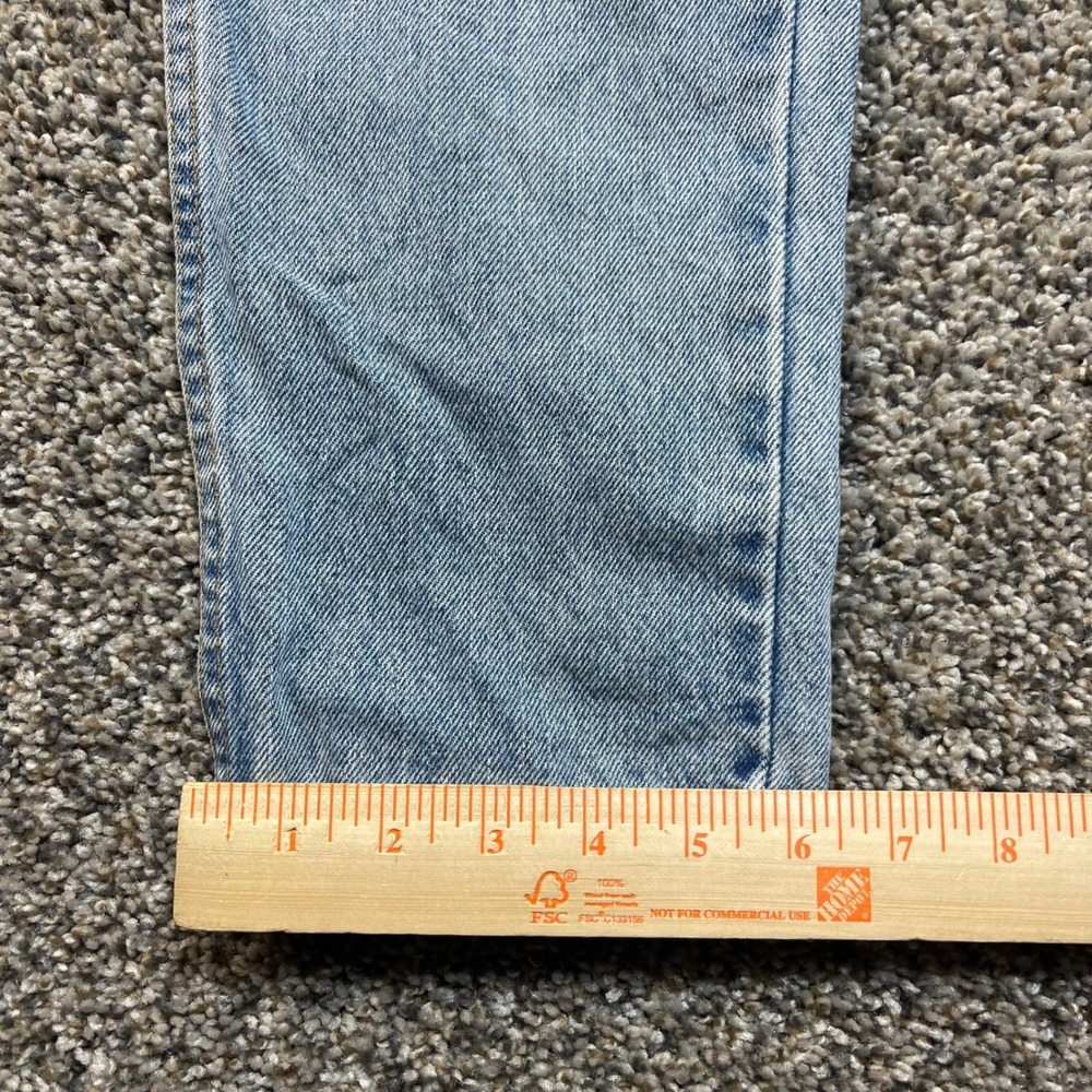Vintage Levis 512 Women's 27x30 USA Made Slim Tapered Jeans Light Wash Denim 90s - Picture 11 of 11